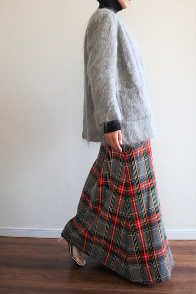 80s Scottish Gray Mohair Short Jacket