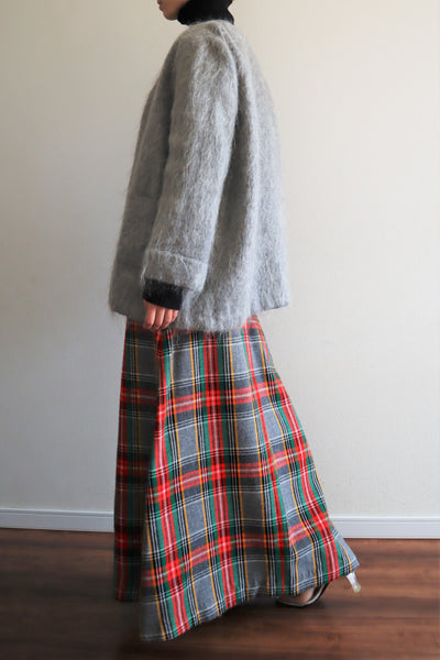 80s Scottish Gray Mohair Short Jacket