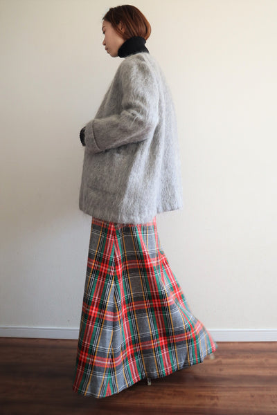 80s Scottish Gray Mohair Short Jacket