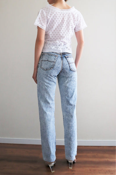 1980s Chemical Wash Jeans