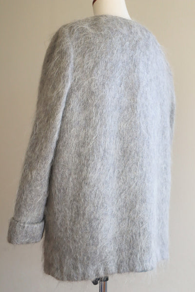 80s Scottish Gray Mohair Short Jacket