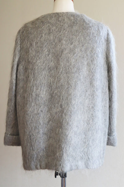 80s Scottish Gray Mohair Short Jacket