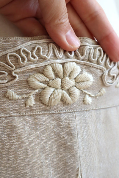 1900s Edwardian Linen Skirt