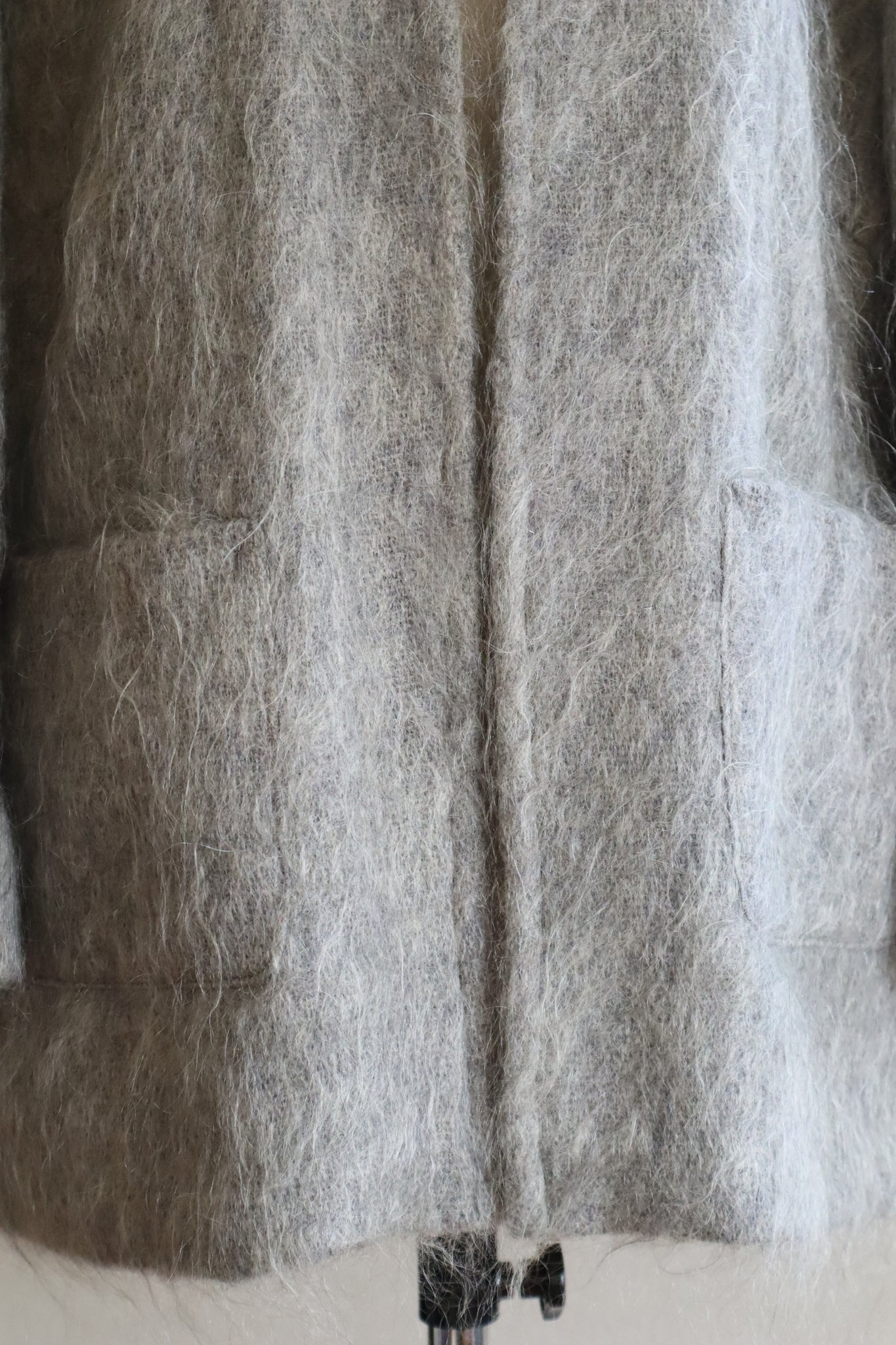 80s Scottish Gray Mohair Short Jacket