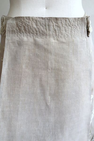 1900s Edwardian Linen Skirt