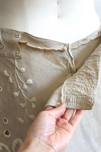 1900s Edwardian Linen Skirt