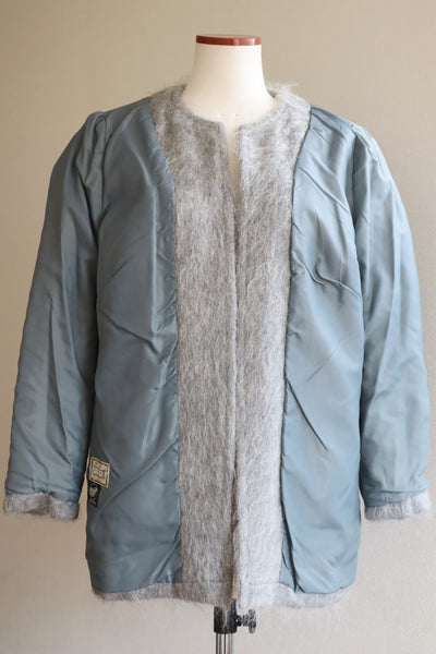 80s Scottish Gray Mohair Short Jacket