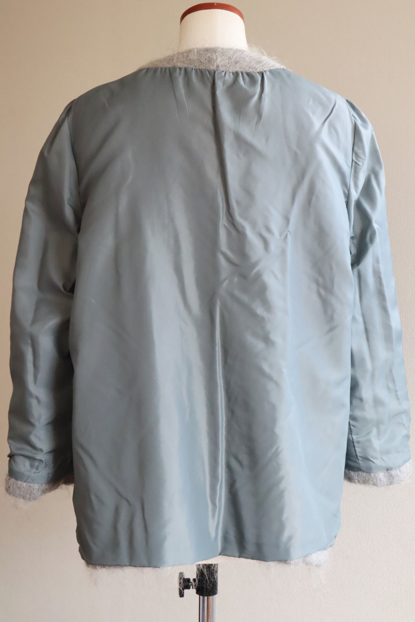 80s Scottish Gray Mohair Short Jacket