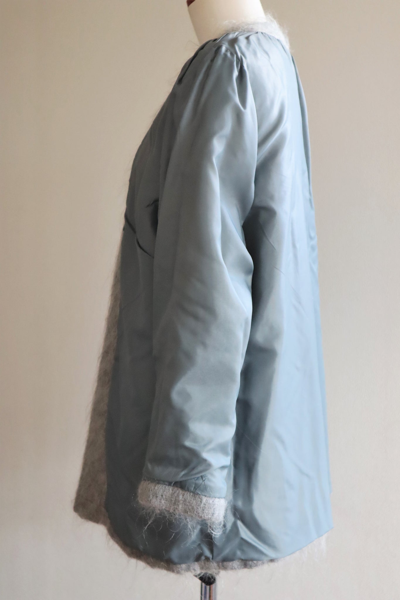 80s Scottish Gray Mohair Short Jacket