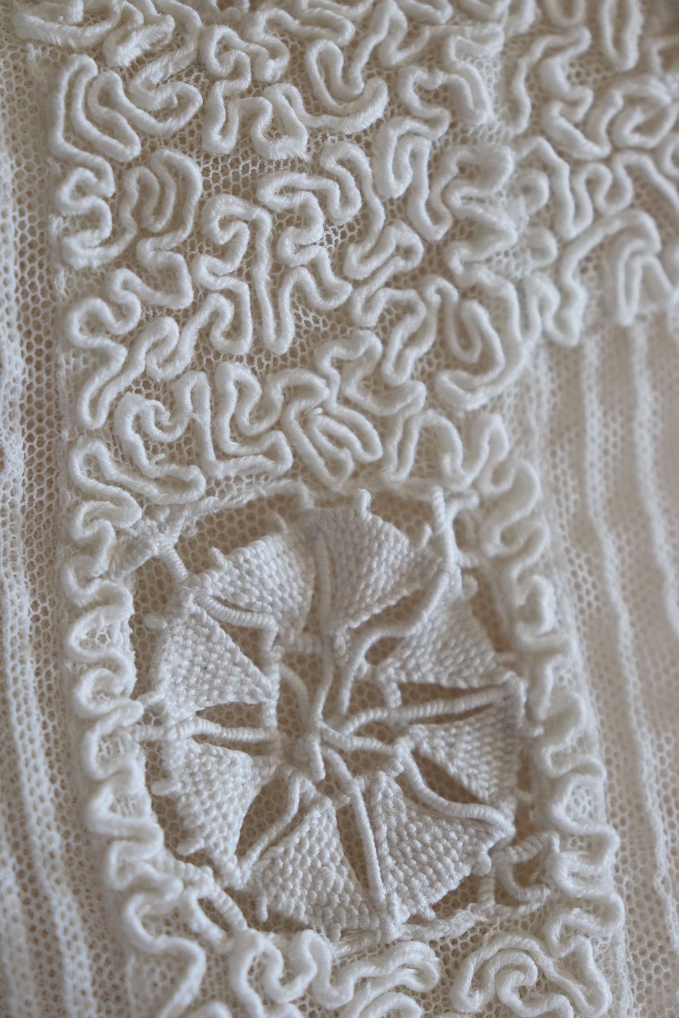 1910s Edwardian Tulle Lace Blouse