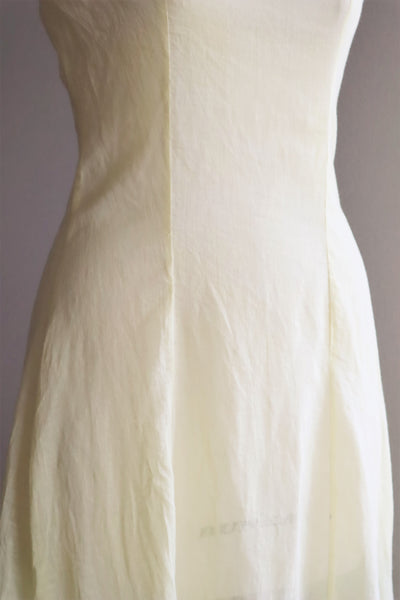 1920s Yellow Cotton Hand Made Dress