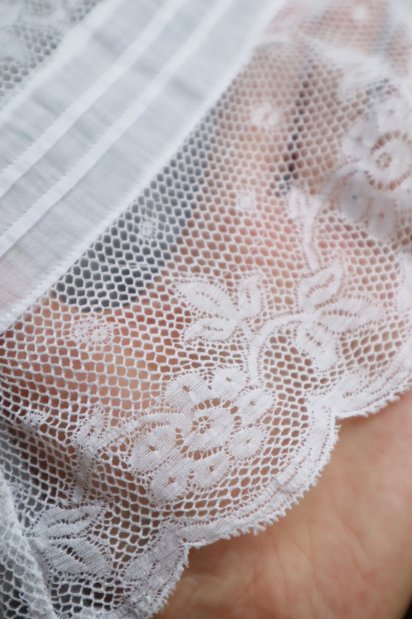 1910s Antique Lace Lingerie Dress