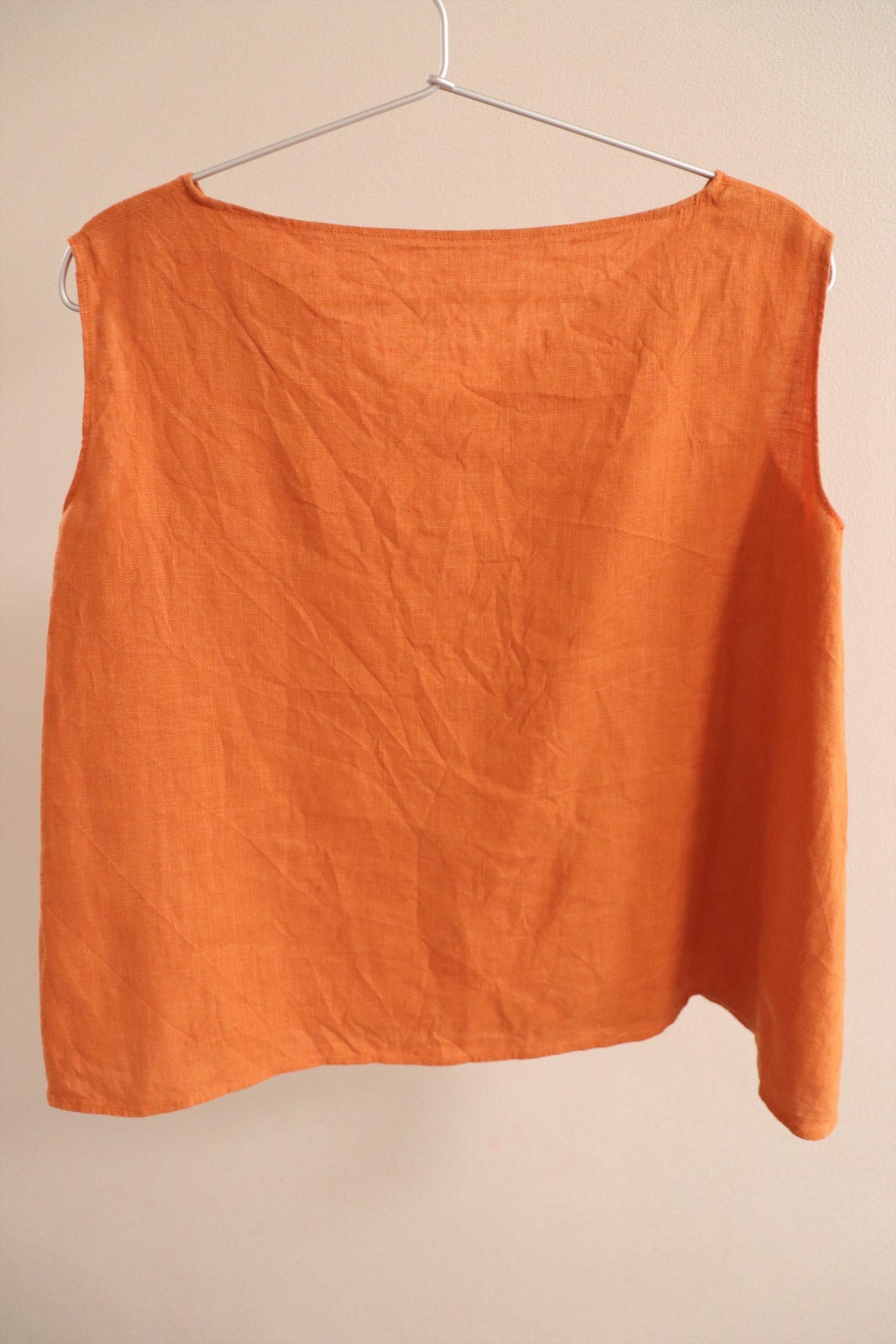 Vintage Linen Top Orange