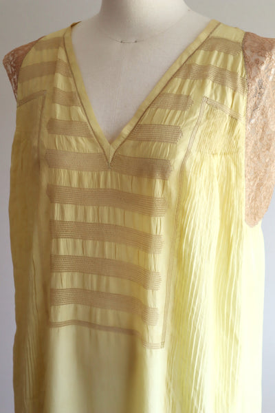 1920s~1930s Yellow Silk Lingerie