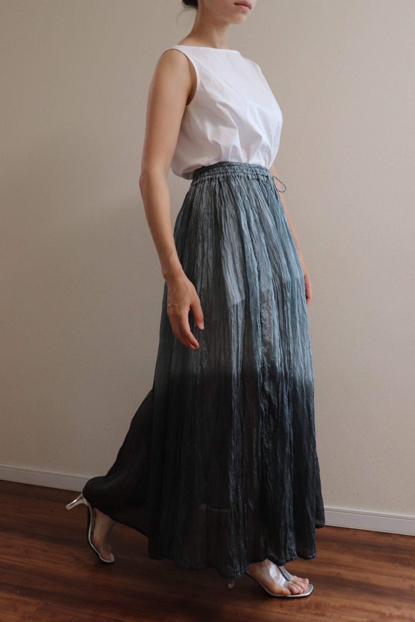 90s Viscose Gradation Skirt