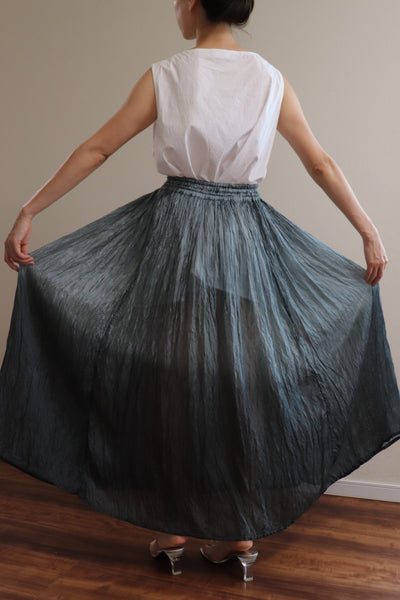 90s Viscose Gradation Skirt