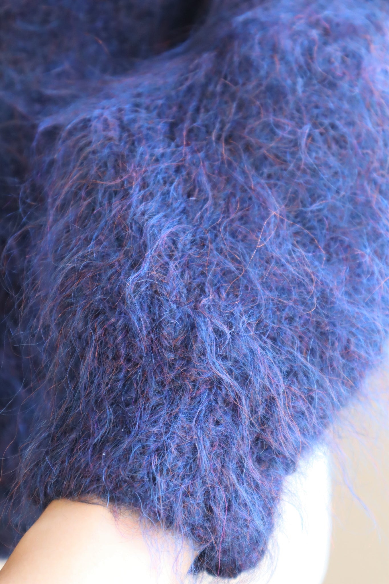 80s Blue Mohair Sweater