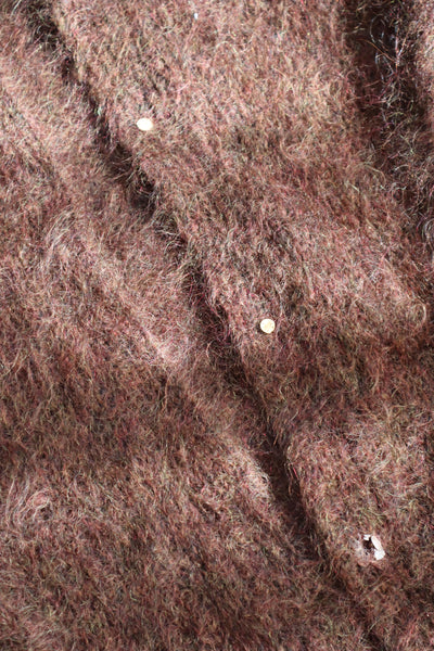 80s Brown Mohair Cardigan