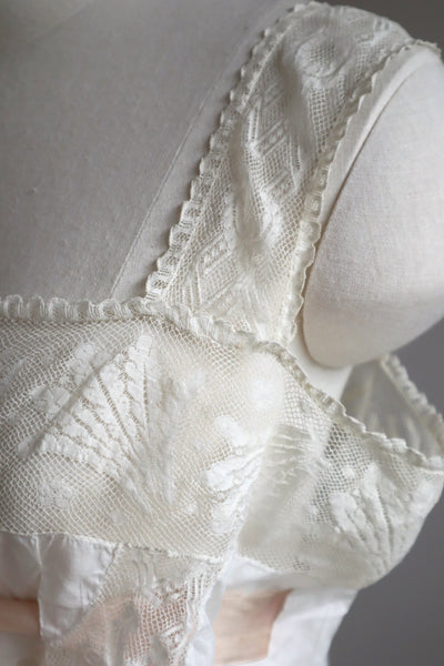 1920s Leaf lace Ribbon Camisole