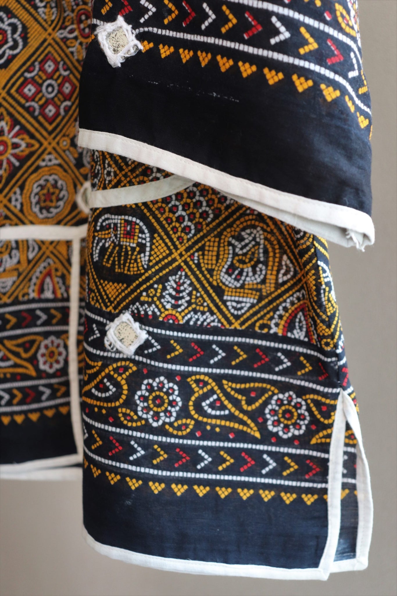 80s Indian Cotton Blouse Skirt Set