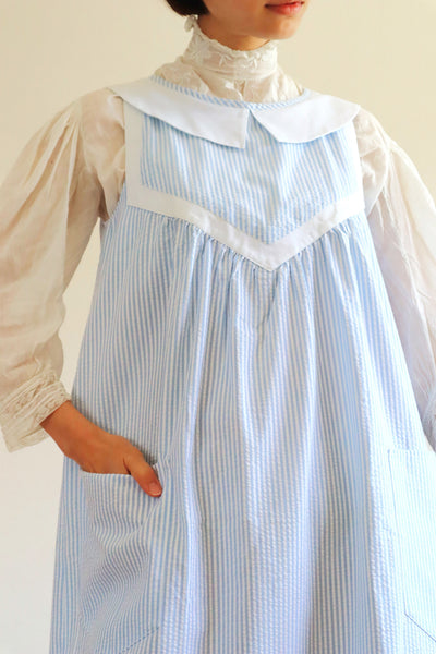 70s Seersucker Cotton Dress