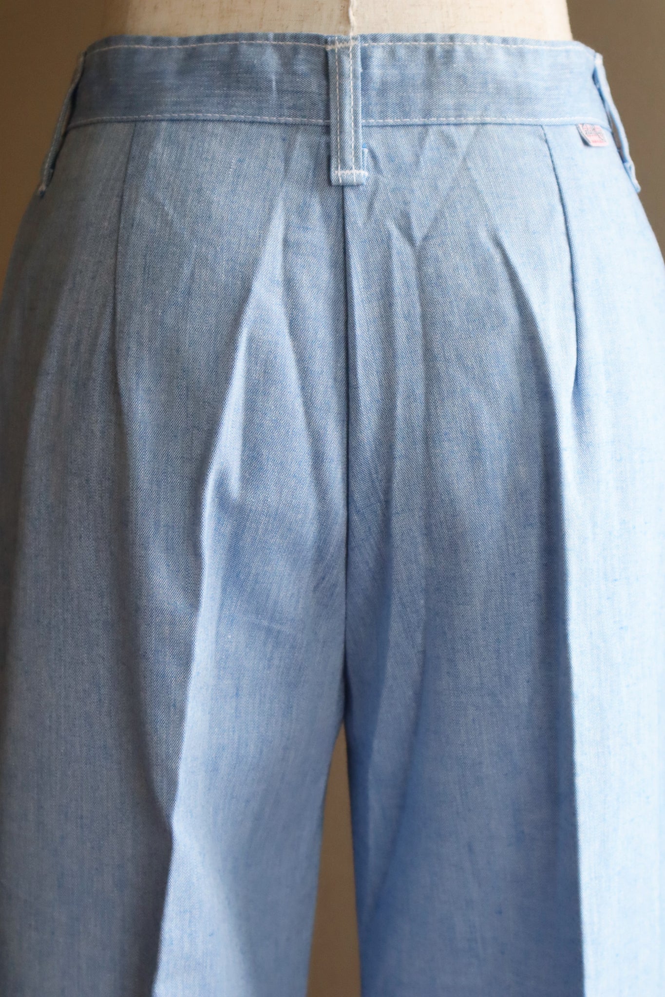 70s Light Blue Bell Bottom Pants