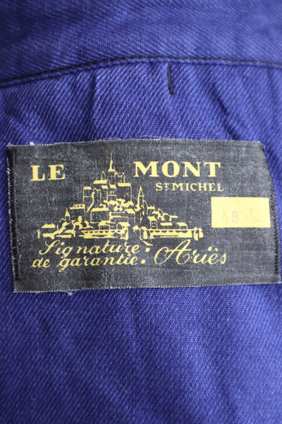 1950s Le Mont St Michel Blue Moleskin Pants