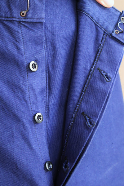 1950s Le Mont St Michel Blue Moleskin Pants