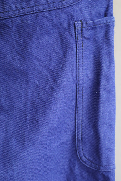 1950s Le Mont St Michel Blue Moleskin Pants