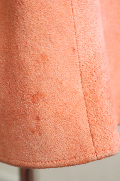 70s Salmon Pink Suede Three Piece Matching Set