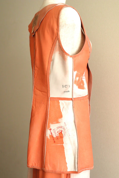 70s Salmon Pink Suede Three Piece Matching Set