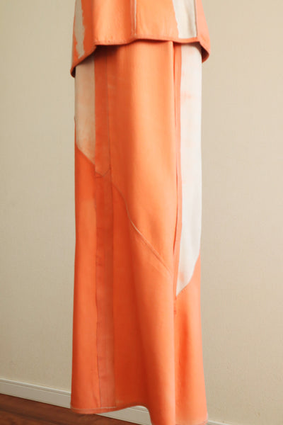 70s Salmon Pink Suede Three Piece Matching Set