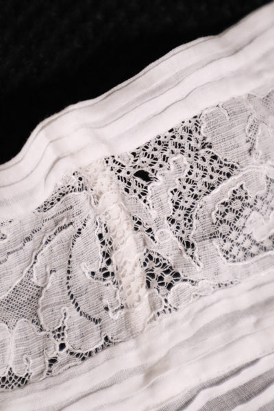 1910s Edwardian Lace Fine Cotton Blouse