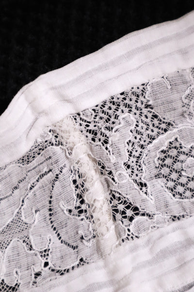 1910s Edwardian Lace Fine Cotton Blouse