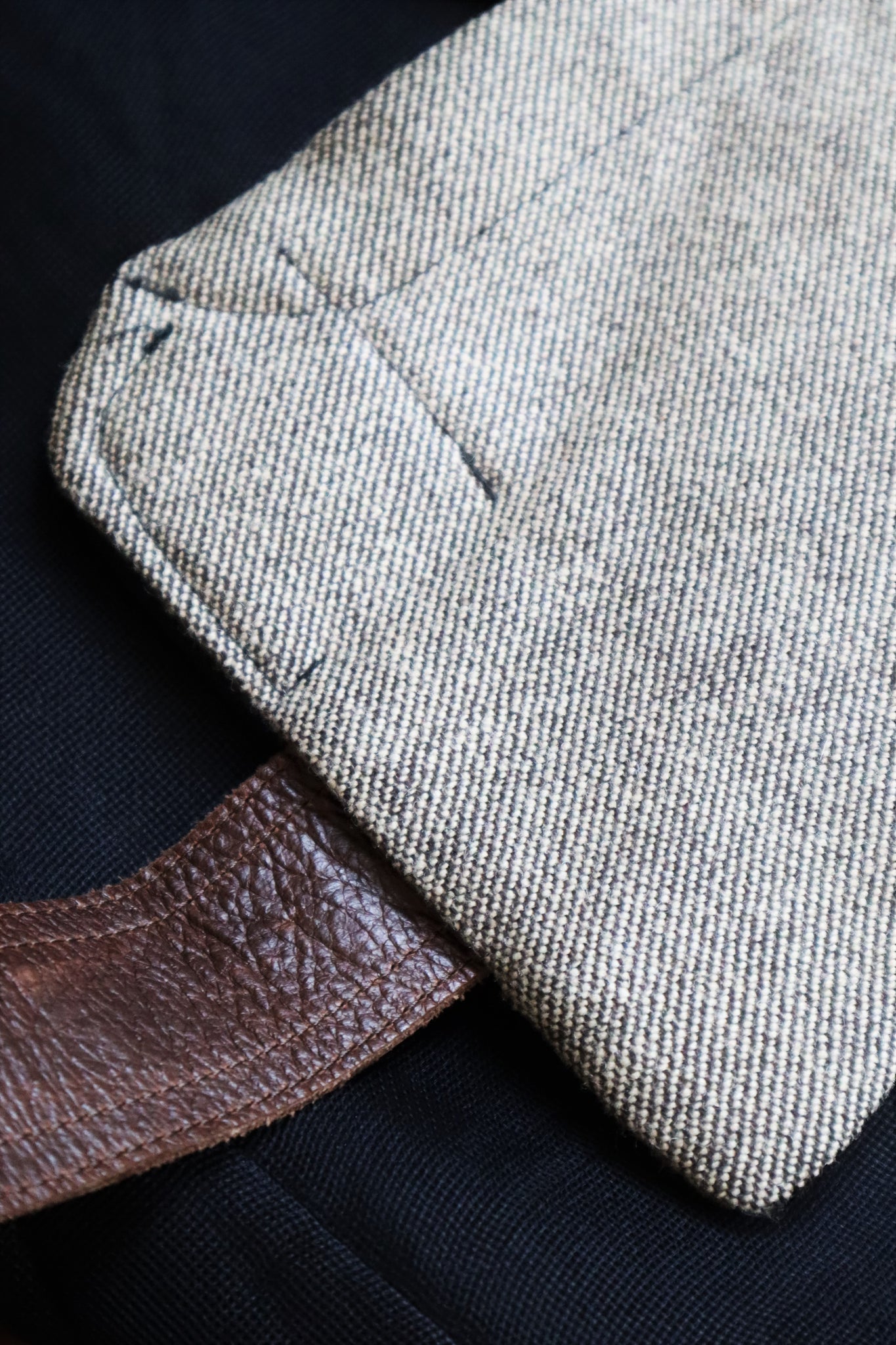 MARNI Tweed Brown Leather Belt