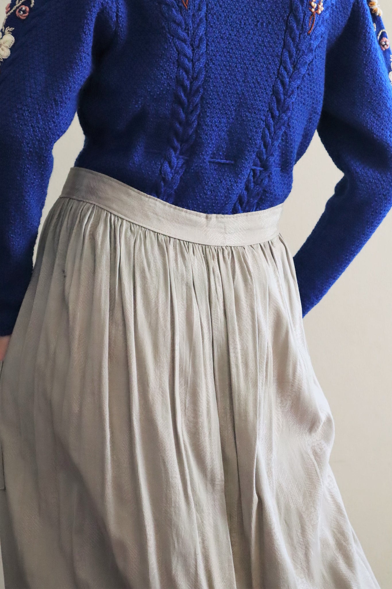 1800s Antique Front Pocket Skirt