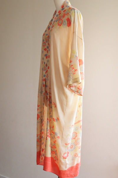 1920s Rare Pongee Silk Robe