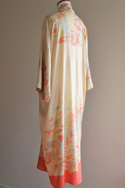 1920s Rare Pongee Silk Robe