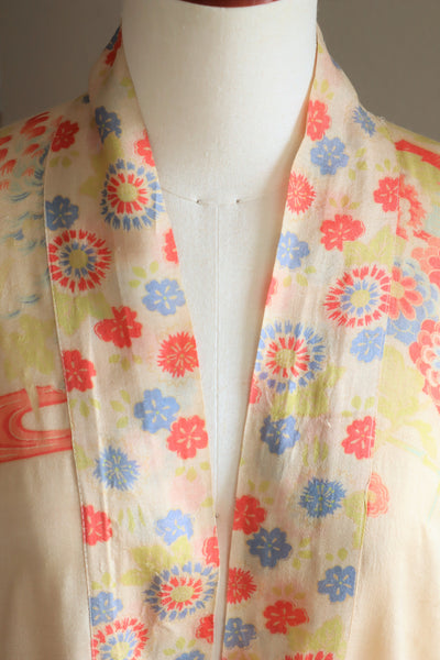 1920s Rare Pongee Silk Robe