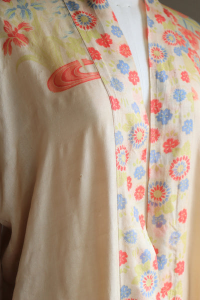 1920s Rare Pongee Silk Robe