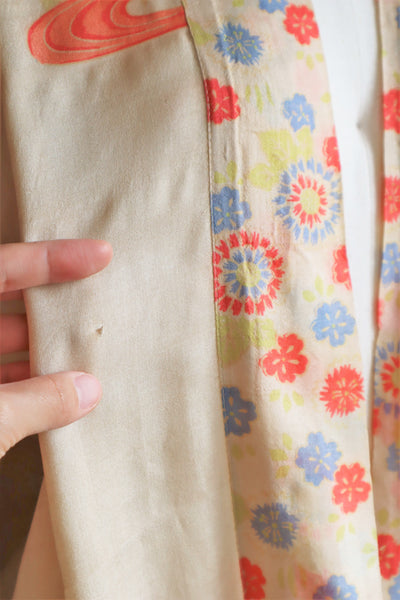 1920s Rare Pongee Silk Robe