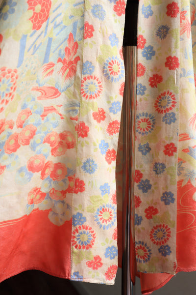 1920s Rare Pongee Silk Robe