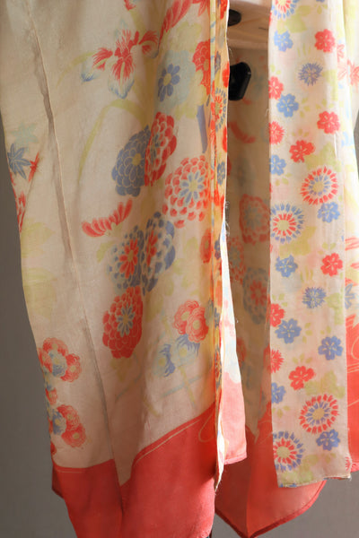 1920s Rare Pongee Silk Robe