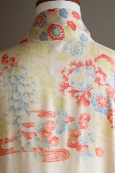 1920s Rare Pongee Silk Robe