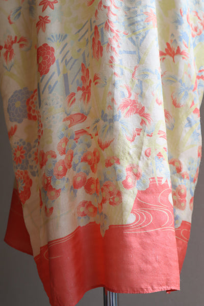 1920s Rare Pongee Silk Robe