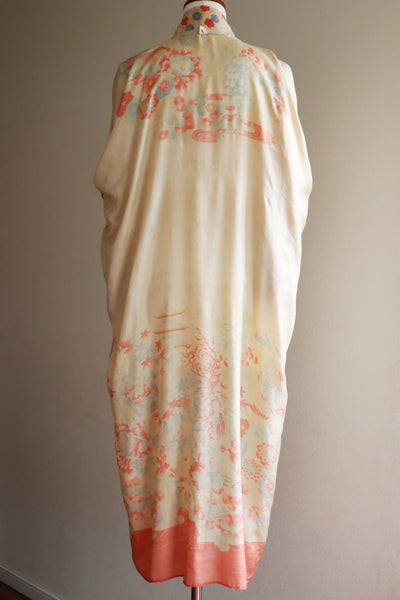 1920s Rare Pongee Silk Robe
