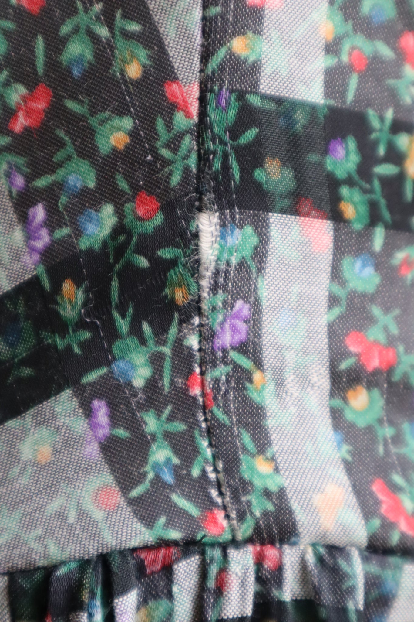 80s Floral Dirndl Dress