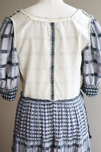 80s Floral Dirndl Dress