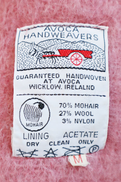 80s Irish Pink Mohair Coat