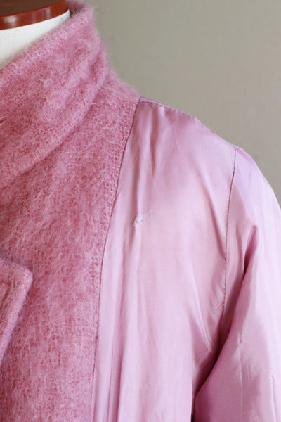 80s Irish Pink Mohair Coat